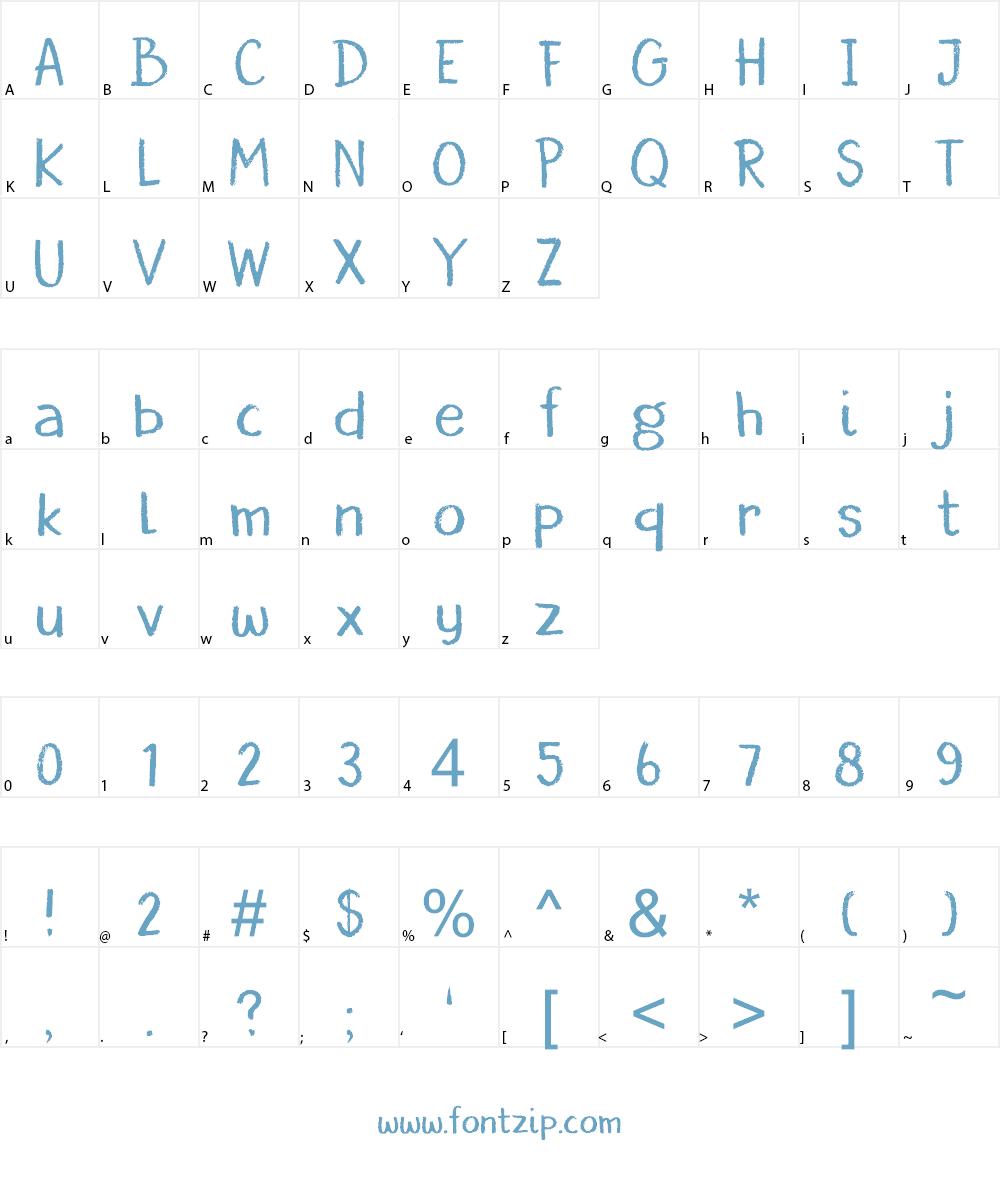 DK Borrowdale Font Character
